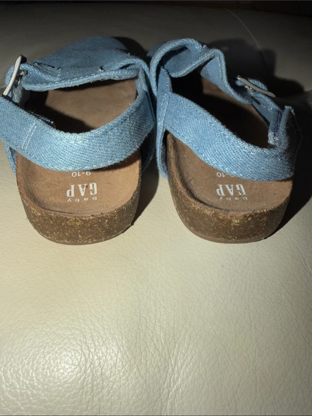 GAP Light Blue Embroidered Mary Jane Kids Shoes